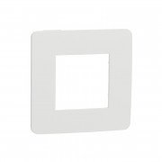 Рамка 1-постова Schneider Electric Unica New Studio Color білий/білий NU280218