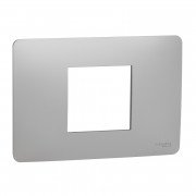 Рамка 2-модульная Schneider Electric Unica New Unica Studio термопластик алюминий NU210230