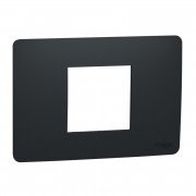 Рамка 2-модульна Schneider Electric Unica New Unica Studio термопластик антрацит NU210254