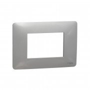 Рамка 3-модульна Schneider Electric Unica New Unica Studio термопластик алюміній NU210330