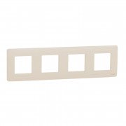 Рамка 4-постова Schneider Electric Unica New Unica Studio термопластик бежевий NU200844