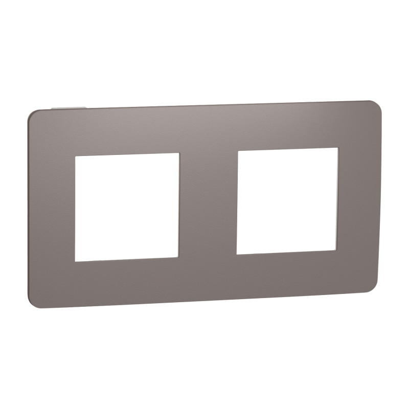 Рамка 2-постовая Schneider Electric Unica New Studio Color шоколад/белый NU280416