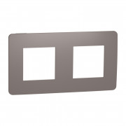 Рамка 2-постовая Schneider Electric Unica New Studio Color шоколад/белый NU280416