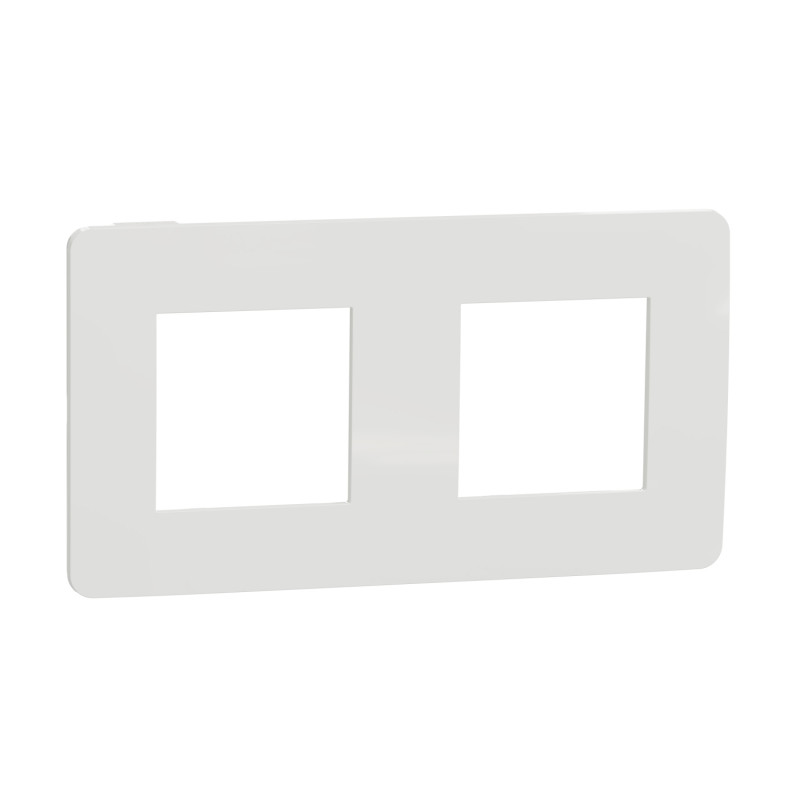 Рамка 2-постовая Schneider Electric Unica New Studio Color белый/белый NU280418