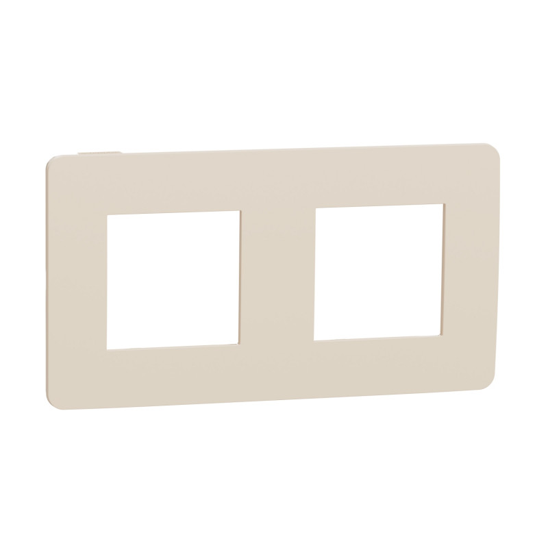 Рамка 2-постовая Schneider Electric Unica New Studio Color бежевый/бежевый NU280444