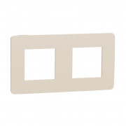 Рамка 2-постова Schneider Electric Unica New Studio Color бежевий/бежевий NU280444