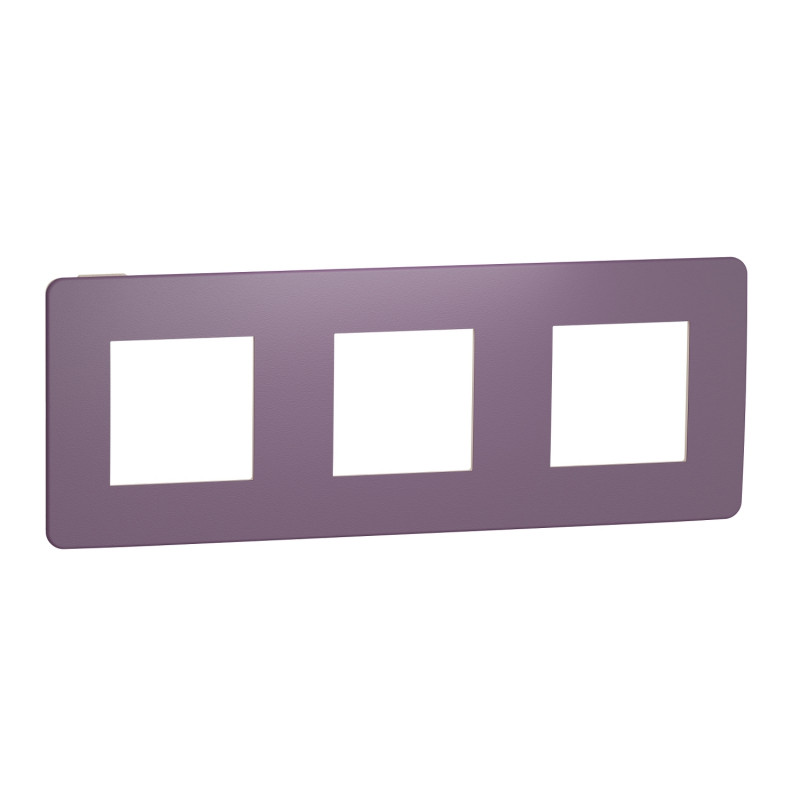 Рамка 3-постовая Schneider Electric Unica New Studio Color лиловый/бежевый NU280615
