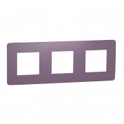 Рамка 3-постовая Schneider Electric Unica New Studio Color лиловый/бежевый NU280615