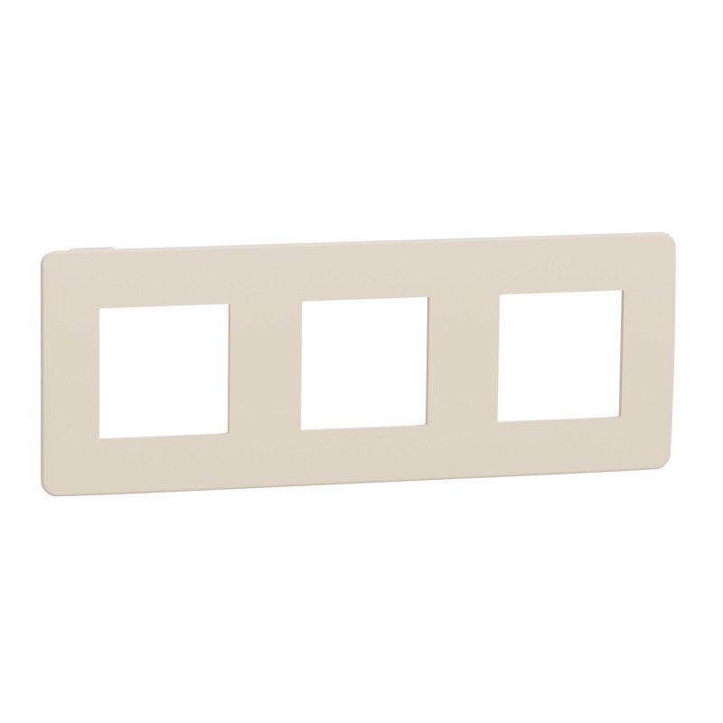 Рамка 3-постовая Schneider Electric Unica New Studio Color бежевый/бежевый NU280644