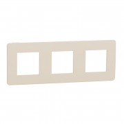 Рамка 3-постова Schneider Electric Unica New Studio Color бежевий/бежевий NU280644