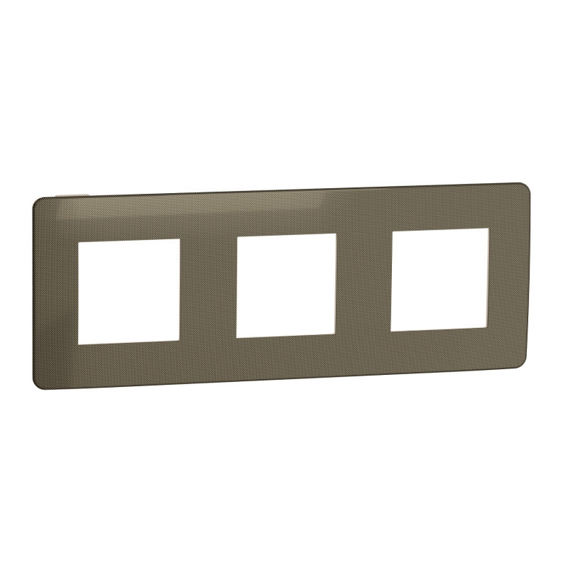 Рамка 3-постова Schneider Electric Unica New Studio Color бронза/бежевий NU280651