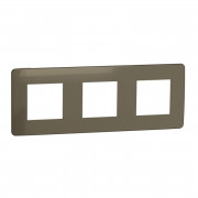 Рамка 3-постова Schneider Electric Unica New Studio Color бронза/бежевий NU280651