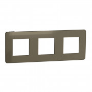 Рамка 3-постова Schneider Electric Unica New Studio Color бронза/антрацит NU280652