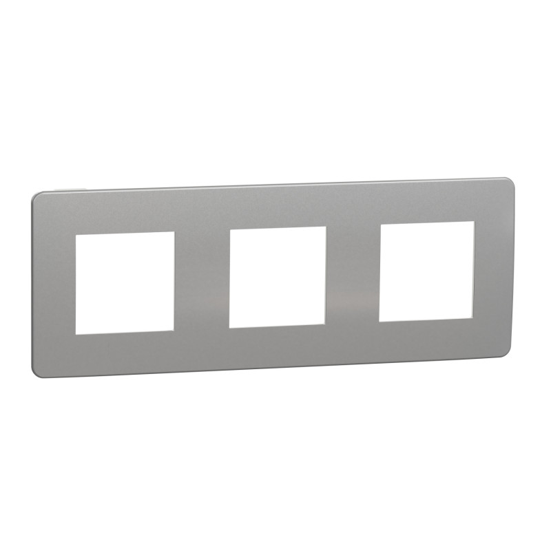Рамка 3-постовая Schneider Electric Unica New Studio Color хром/белый NU280655