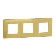 Рамка 3-постова Schneider Electric Unica New Studio Color золото/бежевий NU280660