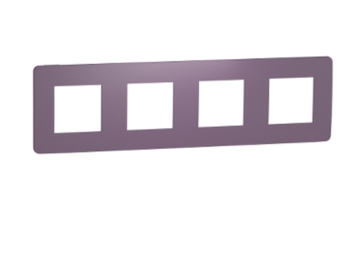 Рамка 4-постова Schneider Electric Unica New Studio Color фіолетовий NU280815