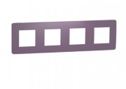 Рамка 4-постовая Schneider Electric Unica New Studio Color лиловый/бежевый NU280815