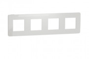 Рамка 4-постова Schneider Electric Unica New Studio Color білий/білий NU280818