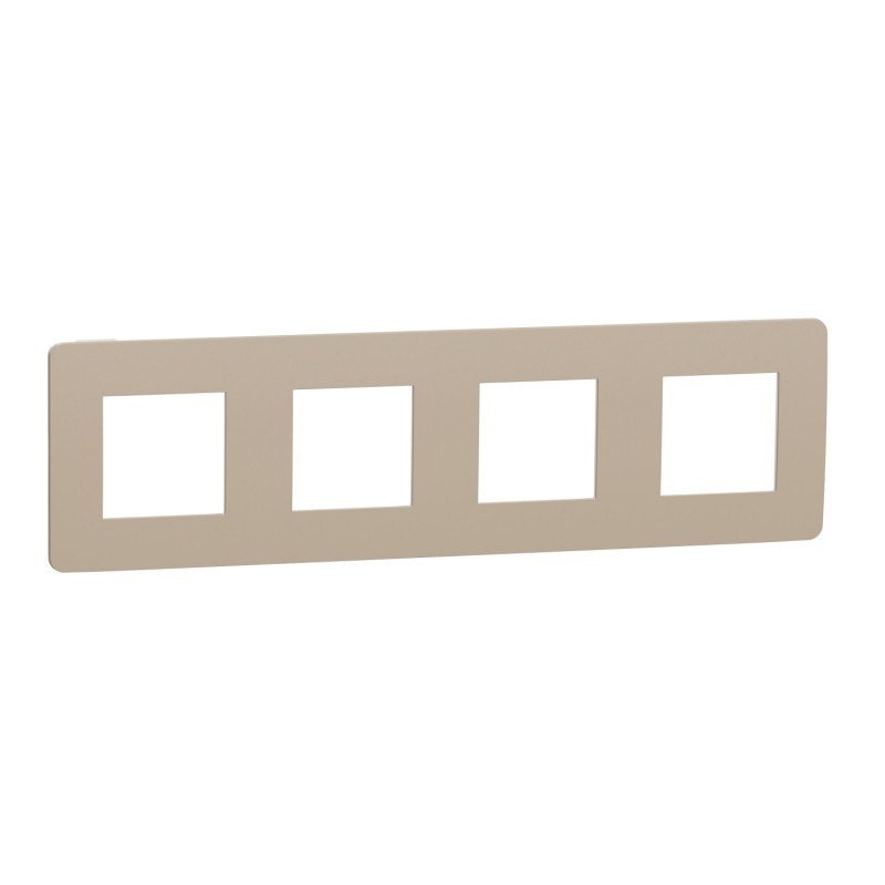 Рамка 4-постовая Schneider Electric Unica New Studio Color песочный/белый  NU280826