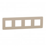 Рамка 4-постовая Schneider Electric Unica New Studio Color песочный/бежевый NU280827