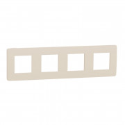 Рамка 4-постова Schneider Electric Unica New Studio Color бежевий/бежевий NU280844