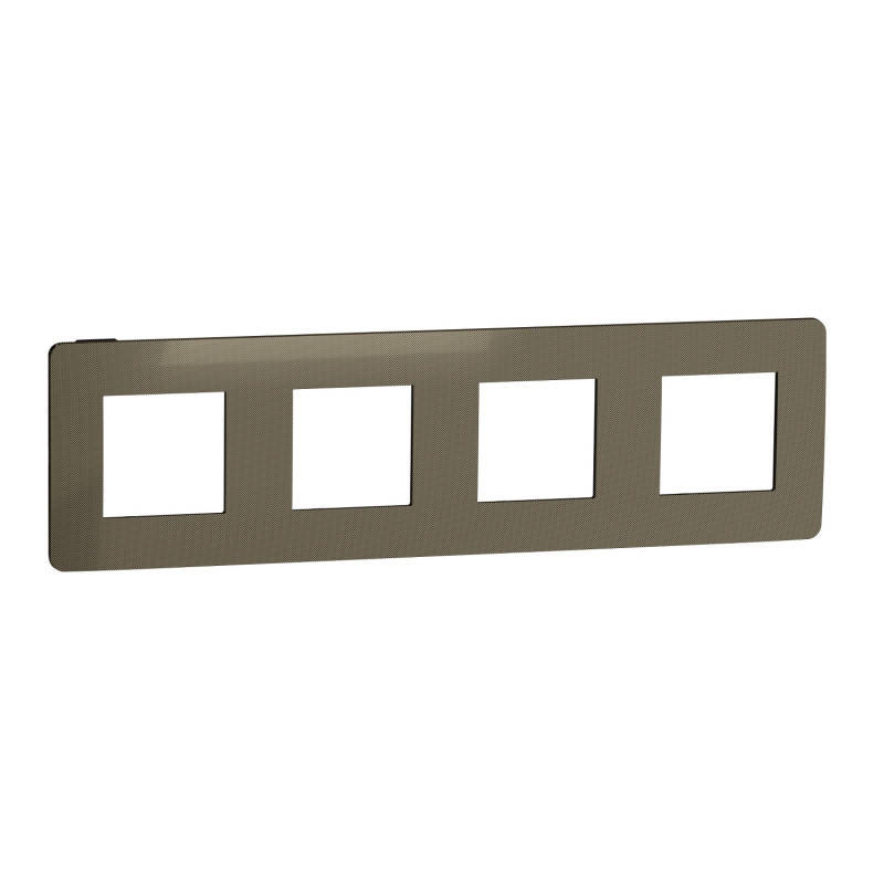 Рамка 4-постова Schneider Electric Unica New Studio Color бронза/антрацит NU280852