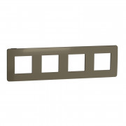 Рамка 4-постова Schneider Electric Unica New Studio Color бронза/антрацит NU280852