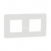 Рамка 2-постовая Schneider Electric Unica New Studio Color белый/белый NU280418
