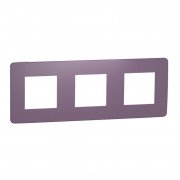 Рамка 3-постовая Schneider Electric Unica New Studio Color лиловый/белый NU280614