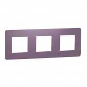 Рамка 3-постовая Schneider Electric Unica New Studio Color лиловый/бежевый NU280615