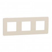 Рамка 3-постовая Schneider Electric Unica New Studio Color бежевый/бежевый NU280644