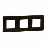 3-постова рамка Schneider Electric Unica New Studio Color бронза/білий NU280650