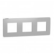 Рамка 3-постова Schneider Electric Unica New Studio Color хром/антрацит NU280656