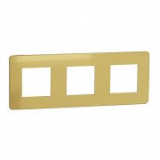 Рамка 3-постова Schneider Electric Unica New Studio Color золото/бежевий NU280660