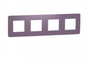Рамка 4-постовая Schneider Electric Unica New Studio Color лиловый/белый NU280814