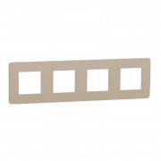 Рамка 4-постовая Schneider Electric Unica New Studio Color песочный/белый  NU280826