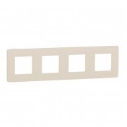 Рамка 4-постовая Schneider Electric Unica New Studio Color бежевый/бежевый NU280844