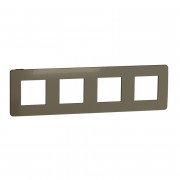 Рамка 4-постова Schneider Electric Unica New Studio Color бронза/антрацит NU280852