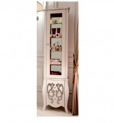 Пенал для ванної Marsan Arlette 45х180 см МДФ білий/срібло Arlette450silverr