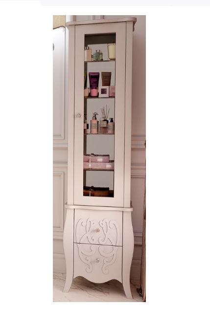 Пенал для ванной Marsan Bernarde 45х180 см МДФ белый Bernarde450white