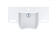 Раковина для ванной Miraggio Krakow подвесная с отверстием под смеситель белый матовый 0000204
