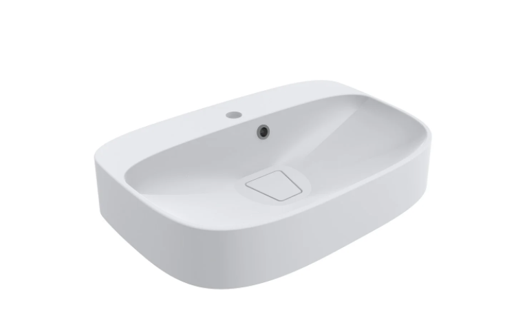 Раковина для ванной Miraggio Lifou накладная с отверстием под смеситель белый матовый 0000651