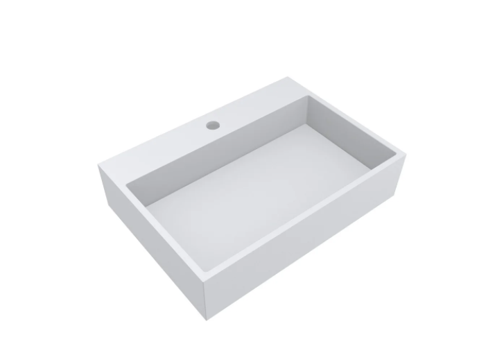 Раковина Miraggio Mares 600  литой мрамор белый матовый 0000214