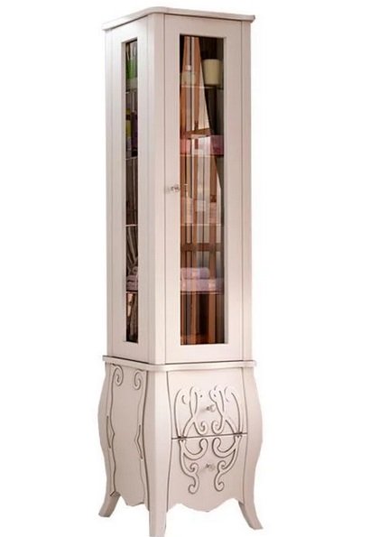 Пенал для ванної Marsan Arlette 45х180 см МДФ білий/срібло Arlette450silverk