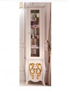 Пенал для ванної Marsan Bernarde 45х180 см МДФ білий/золото Bernarde450goldr