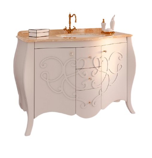 Тумба під раковину Marsan Bernarde 1200 МДФ білий Bernarde1200white