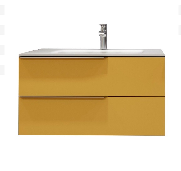 Тумба под раковину Marsan Chester 800 МДФ охра Chester2-800ocher