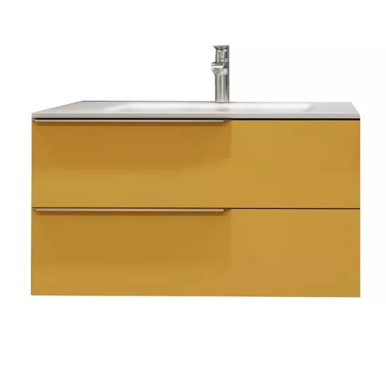 Тумба під раковину Marsan Chester 900 МДФ охра Chester2-900ocher