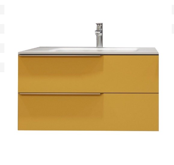 Тумба під раковину Marsan Chester 800 МДФ охра Chester2-800ocher