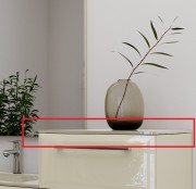 Столешница под раковину Marsan 500 стекло прозрачный Marsan500стекло